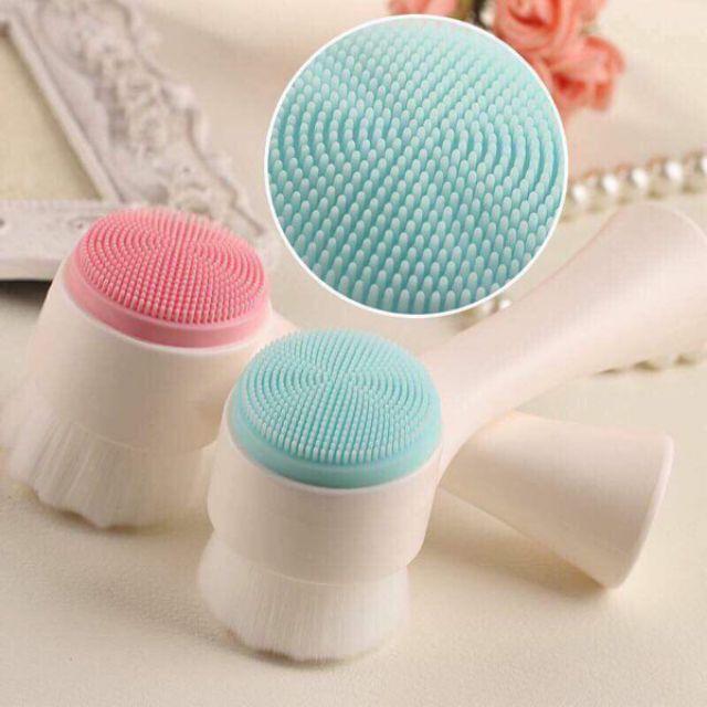 Cây cọ rửa mặt massage mặt 2 đầu tiện lợi