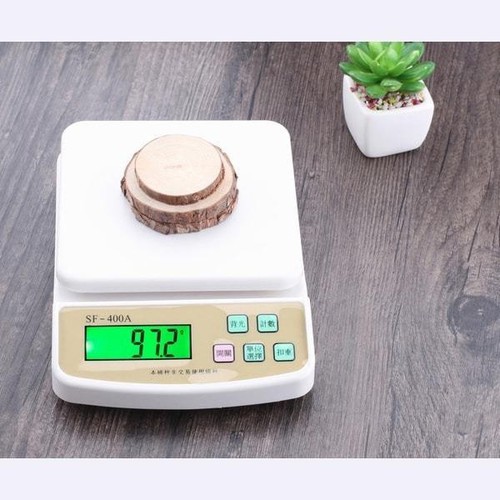 [HCM]Chính xác cao-Cân điện tử cân nhà bếp Sf-400A loại 7Kg cao cấp có màn hình LCD và đèn LED xanh siêu sáng- cân chính xác tới 0.1g