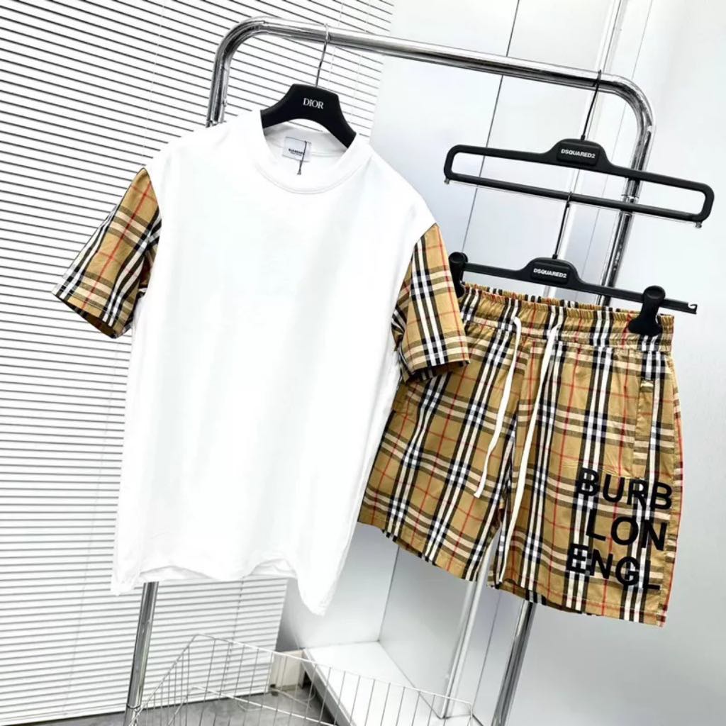 Bộ quần áo bbr chất cotton dày dặn💕 set quần áo kẻ vàng dành cho nam nữ