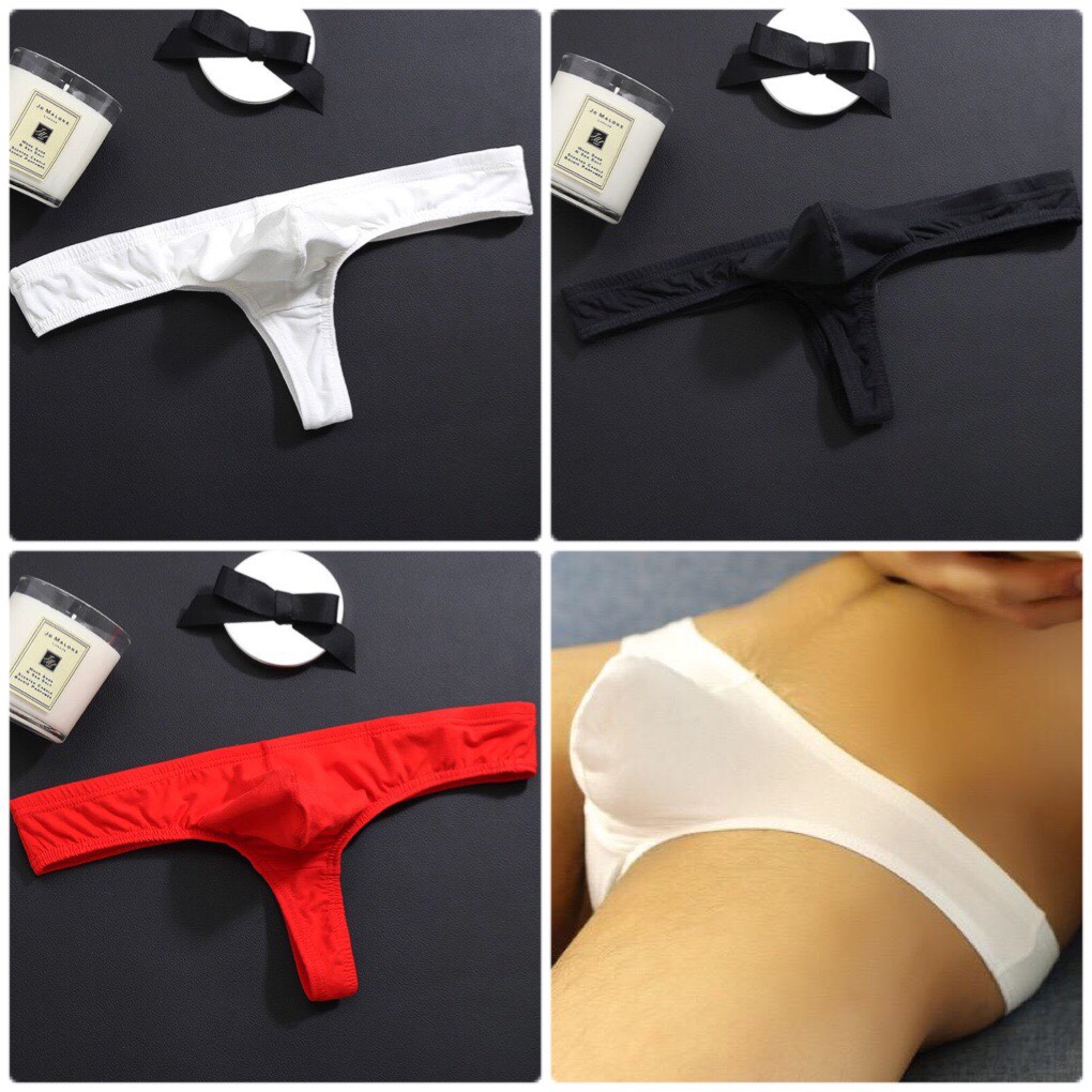 QUẦN LÓT NAM - LỌT KHE SEXY - THUN COTTON TRƠN