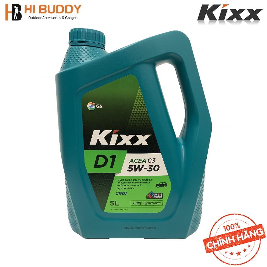 Dầu nhờn động cơ Diesel gốc tổng hợp đặc biệt có tiêu chuẩn ACEA C3 Kixx D1 C3 5W30 5L