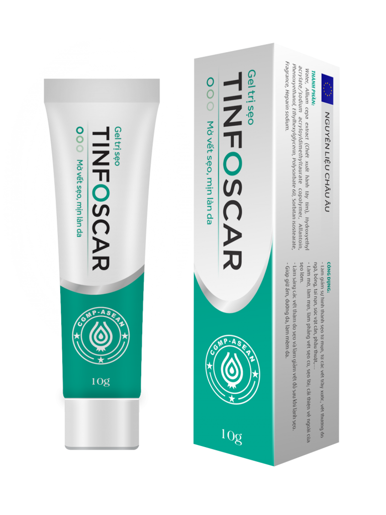 Gel mờ sẹo Tinfoscar 10g (mờ vết sẹo - mịn làn da) M
