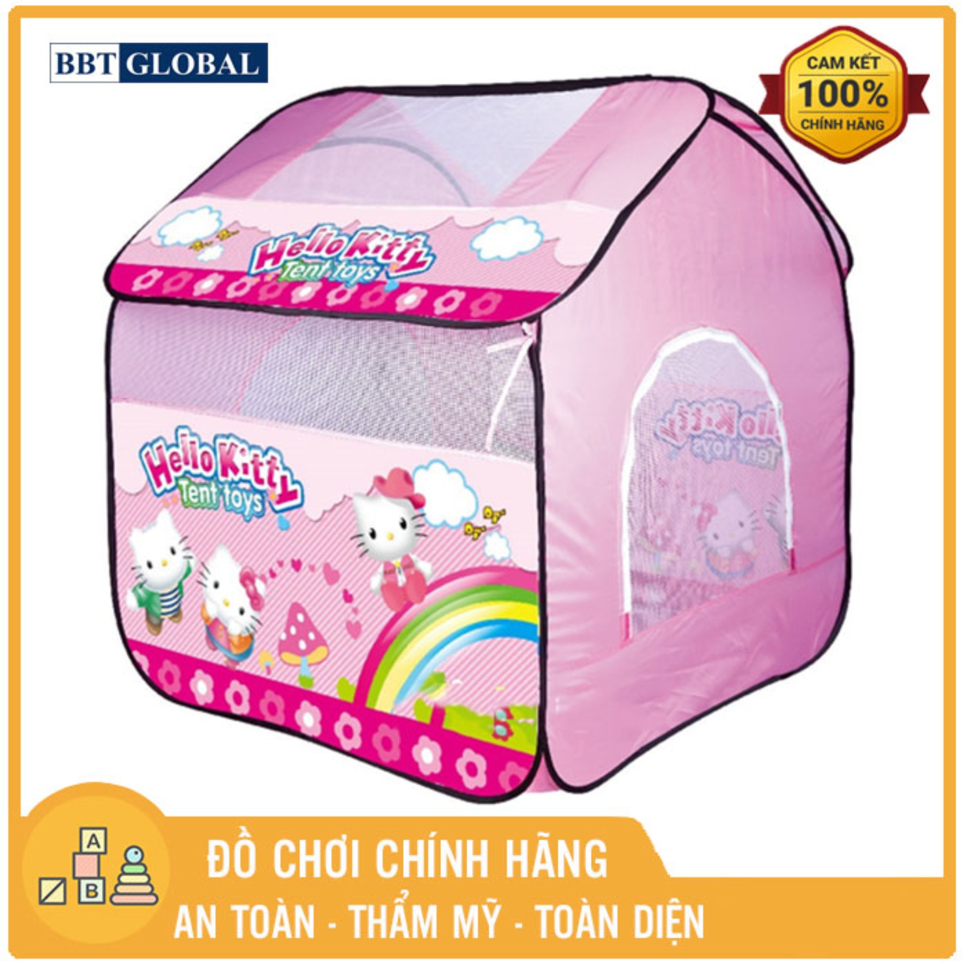 Nhà bóng cho bé a999-208 lớn màu hồng bbt global