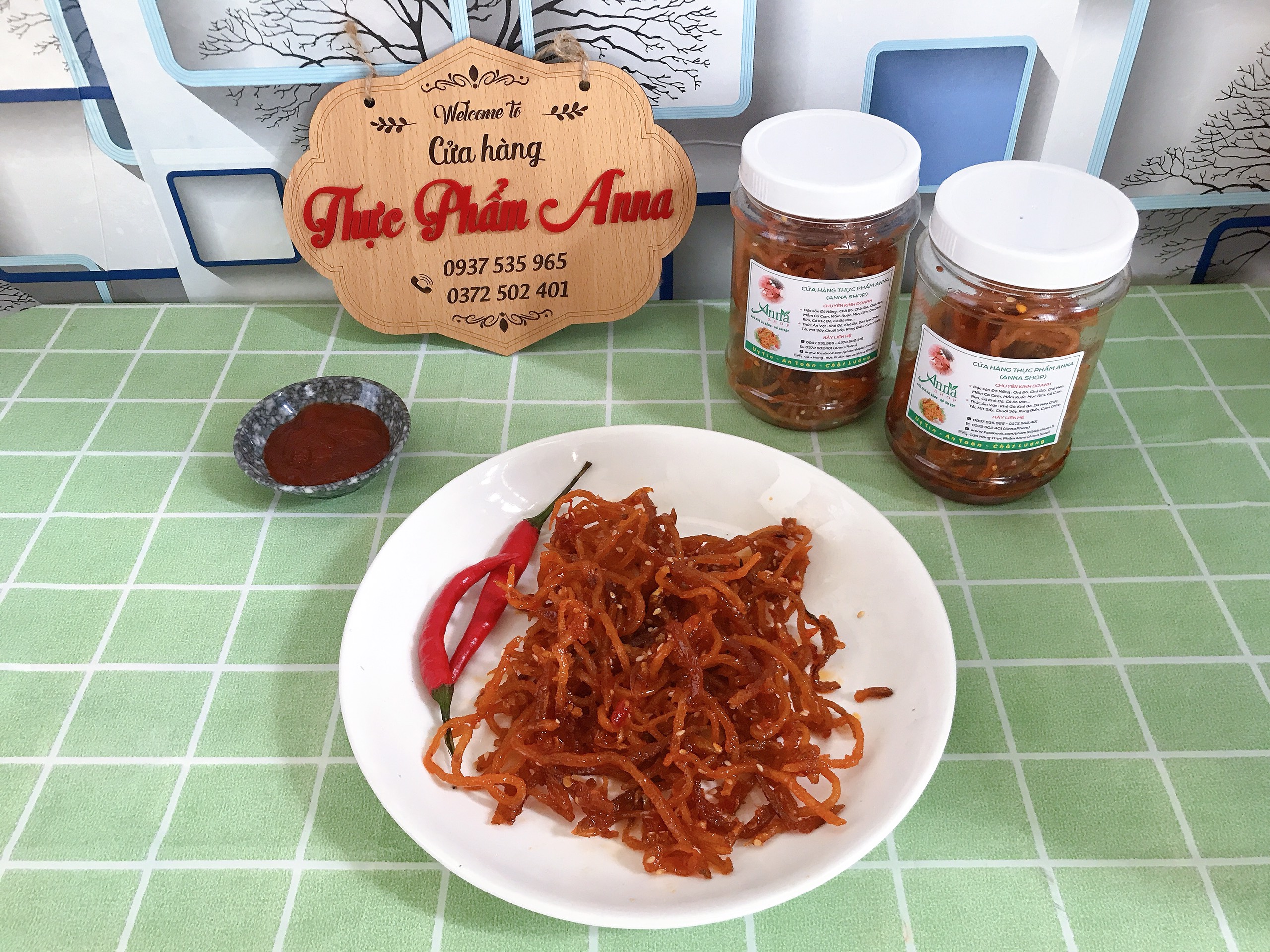 Cá bò sợi rim hủ 400gr Anna - Đặc sản Đà Nẵng-Ngọt ngọt ,cay cay,vị đâm đà