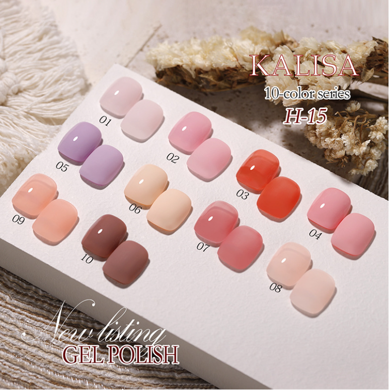 Sơn Gel Angels, Sơn móng tay chuỗi màu kem sữa đá nâu mờ H15