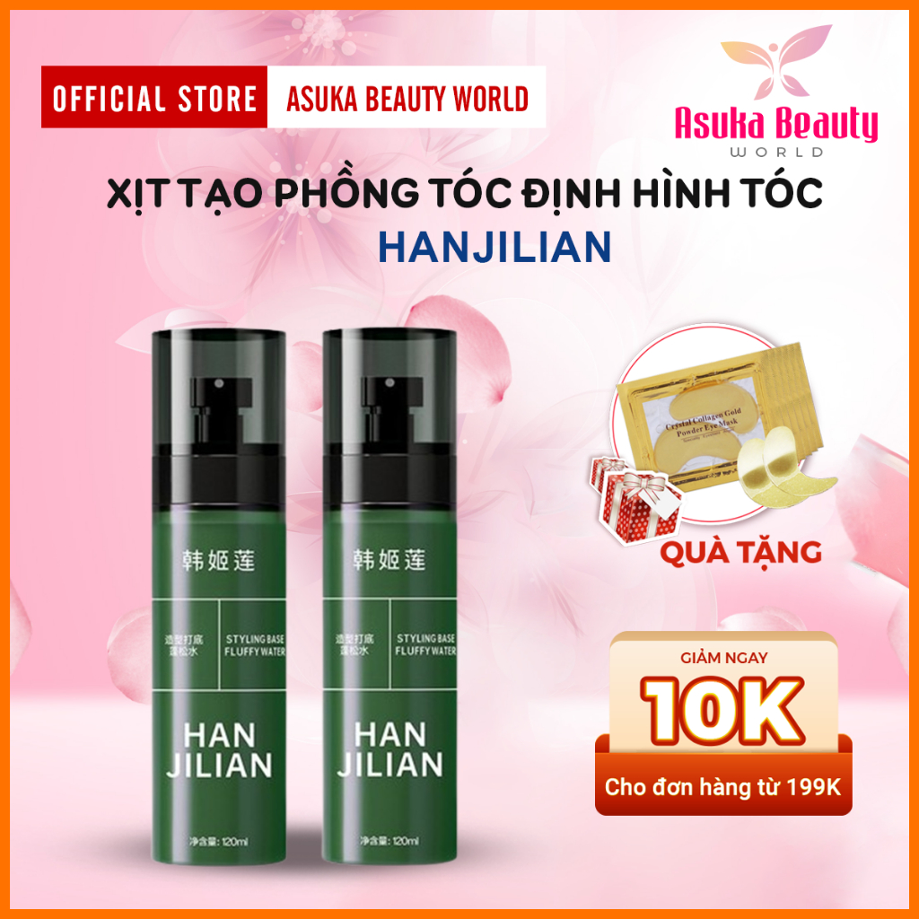 Xịt Tạo Phòng Giúp Tạo Kiểu Tóc HANJILIAN – Tinh Chất Giữ Nếp Tóc Phồng Tự Nhiên HANJILIAN, Mượt Mà Và Bền Màu