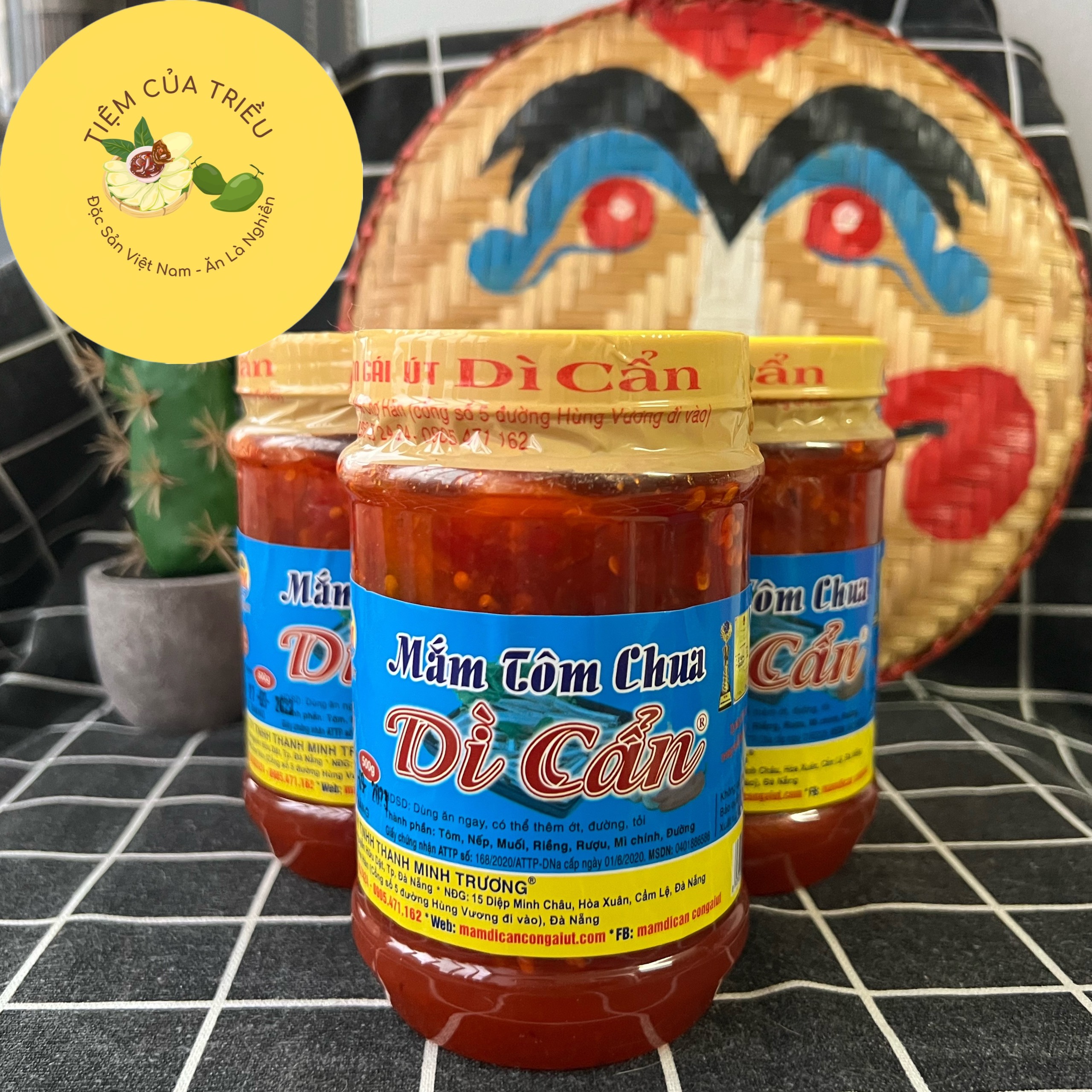 Mắm tôm chua dì cẩn 500g/bà duệ 400g - đặc sản đà nẵng/huế