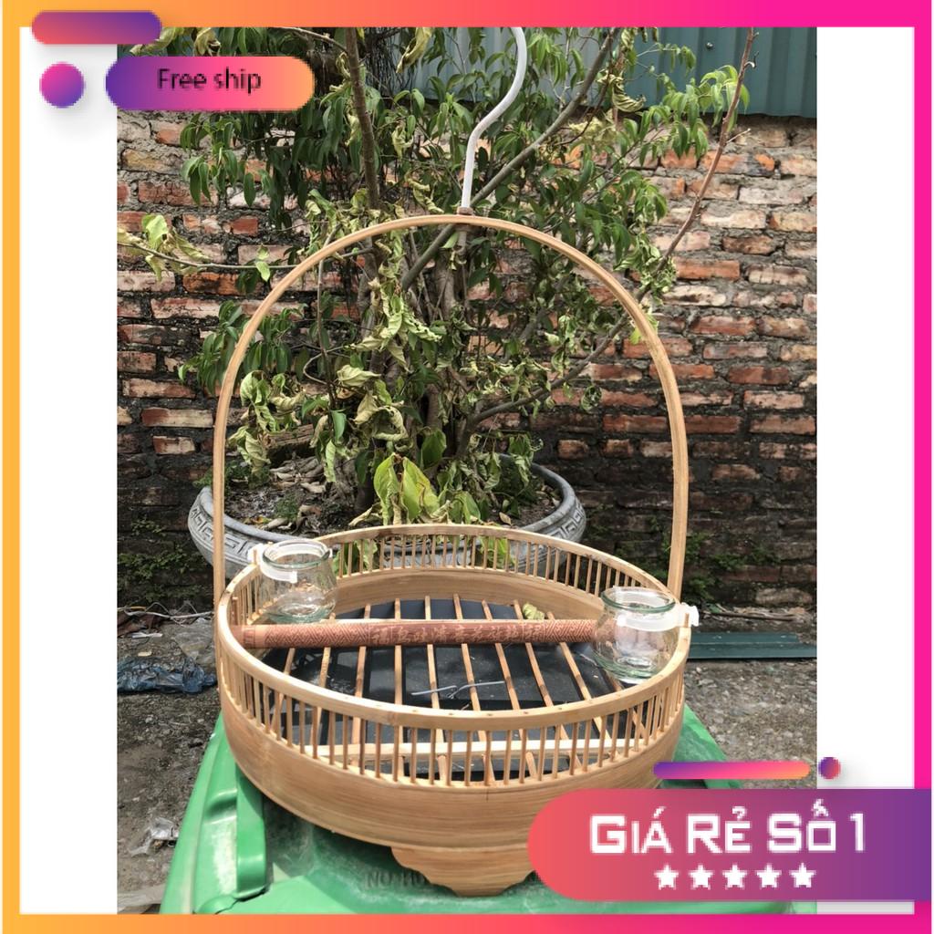 Lồng chim cu gáy trần kèm xích chân siêu bền giá rẻ