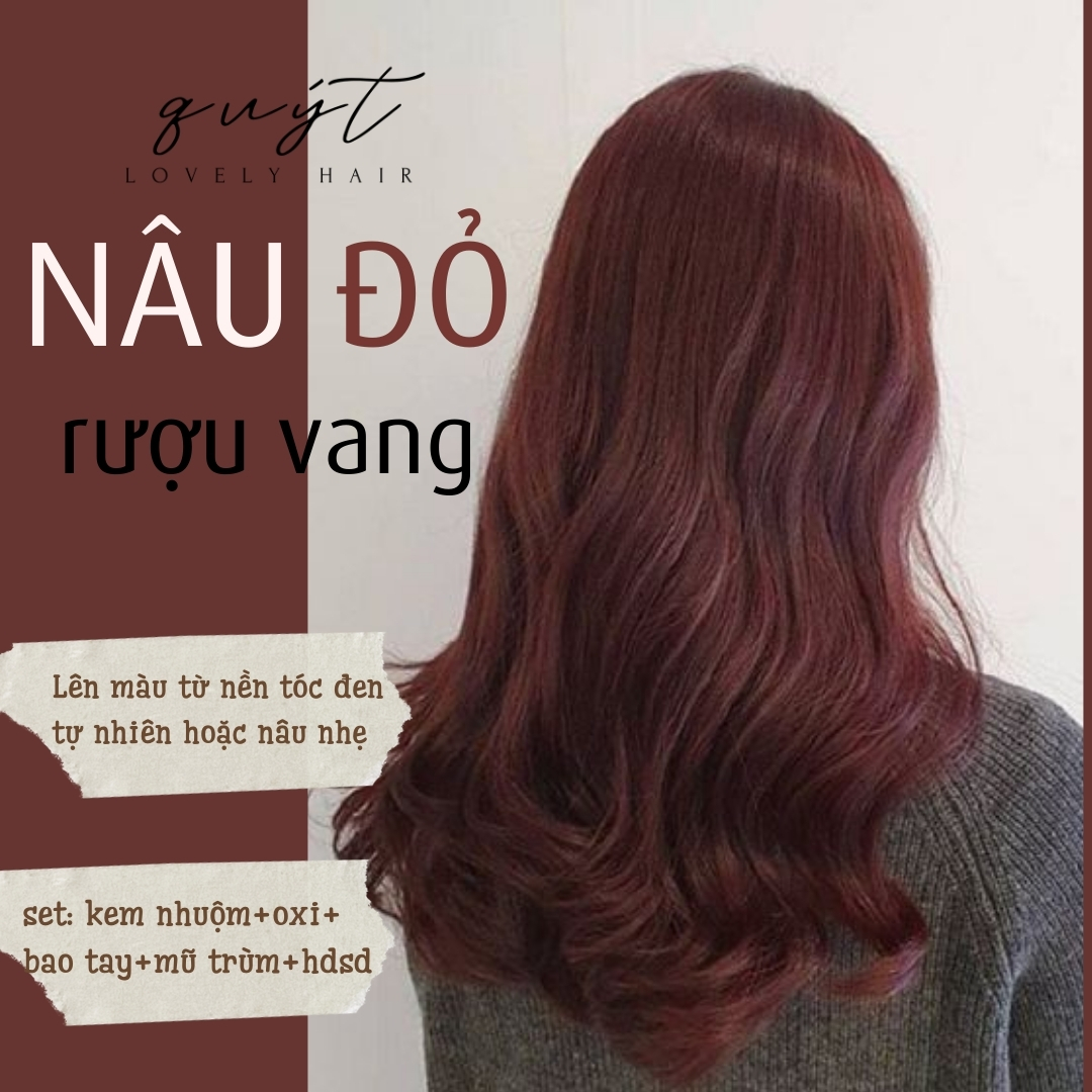 Nhuộm tóc màu đỏ rượu vang  Tìm mua Nhuộm tóc màu đỏ rượu vang tại  e3audiomiennamcom