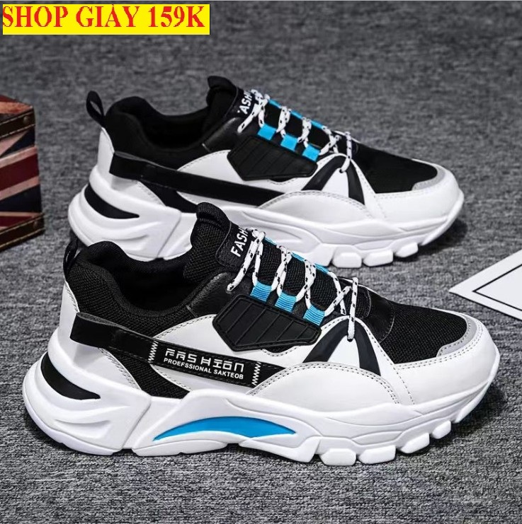 (Có 2 Màu) Giày sneakers nam phong cách - ULZANGGG phối trắng vàng VG - 364