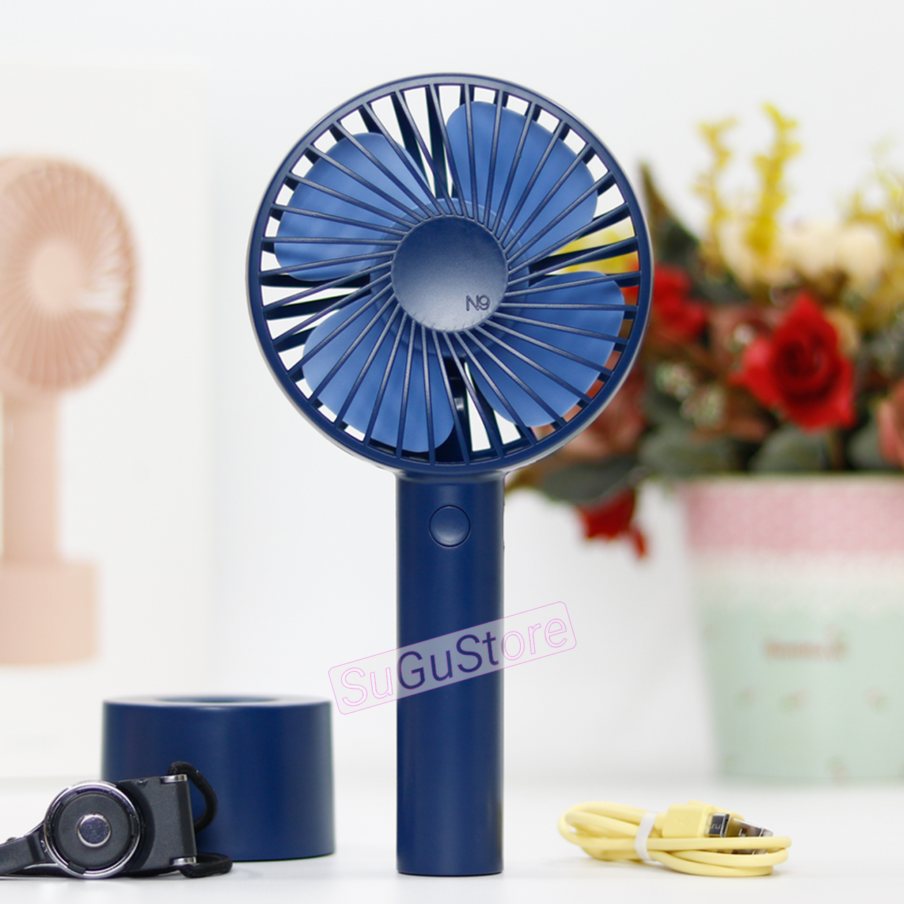 Quạt cầm tay solove n9 cao cấp - chính hãng - quạt sạc cầm tay mini