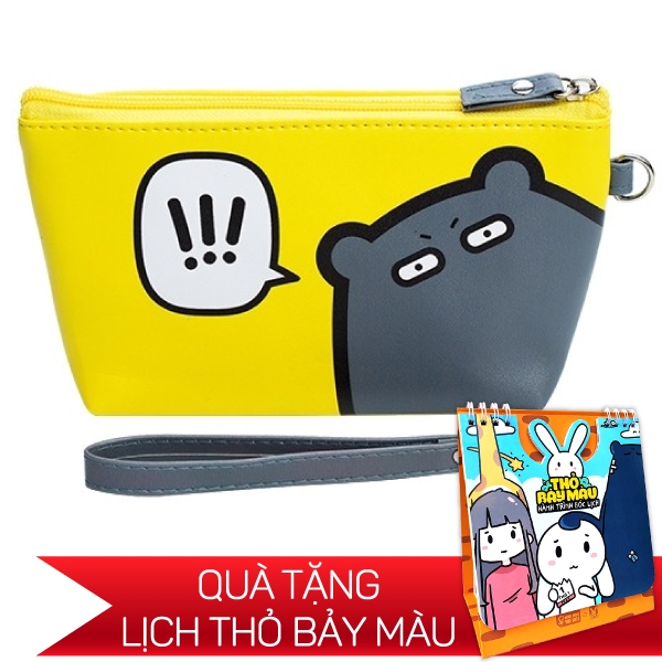 Fahasa - Túi Trang Điểm Gấu Aka - Thỏ Bảy Màu - CMT7M02