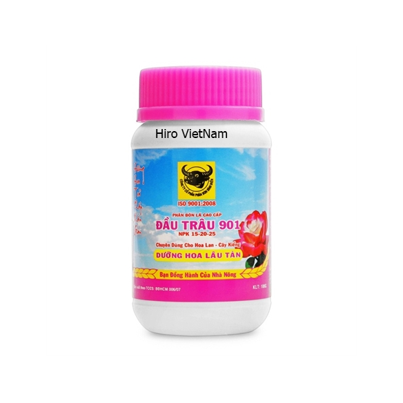 Phân Bón Đầu Trâu MK 901 (NPK 15-20-25) Hũ 100g Dưỡng Hoa Lâu Tàn - Cho Hoa Lan Cây Kiểng