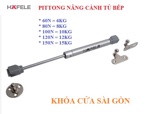 Pittong tay đẩy thủy lực HAFELE nâng cánh tủ bếp chính hãng 100%