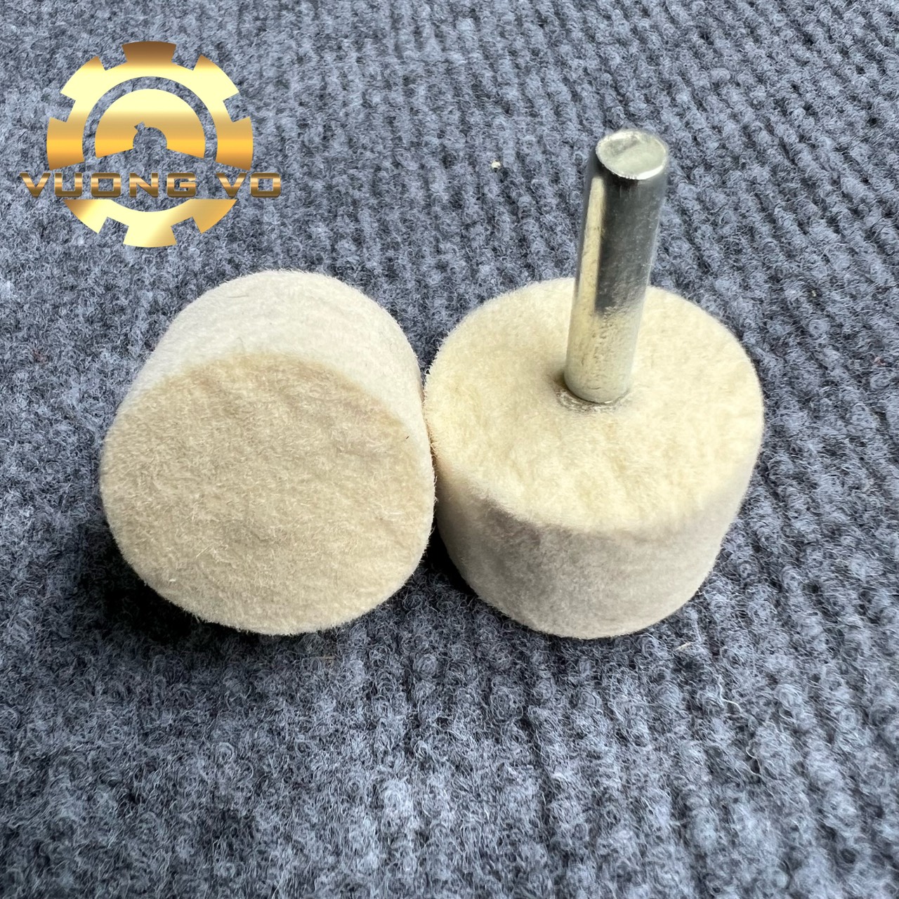 Nỉ trụ lông cừu-đầu nỉ đánh bóng kích thước 25 x 20 x 6mm