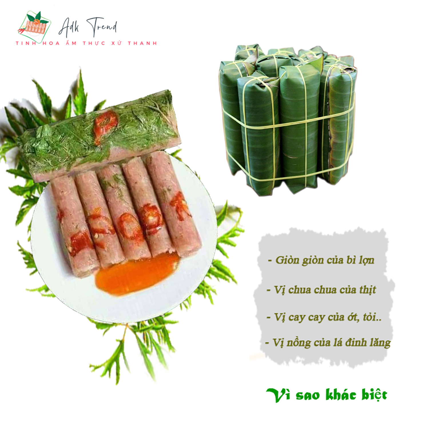 Nem chua Thanh Hóa loại 1 ăn là mê đặc sản xứ Thanh set 10 chiếc