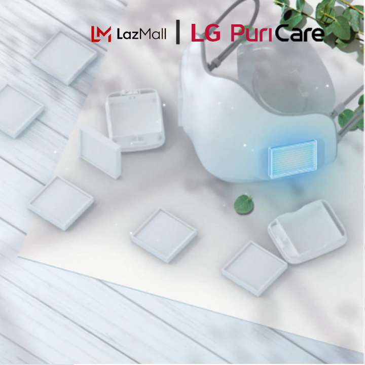 Tấm lọc HEPA - Tấm lọc thay thế cho khẩu trang LG Puricare Mask PFDAHC026 Chính Hãng - Combo 6 hộp