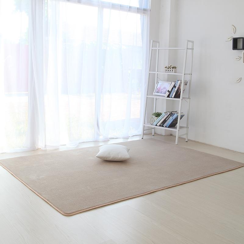 [HCM]Thảm trải sàn phòng khách trơn mềm màu Lac đà 160x200cm