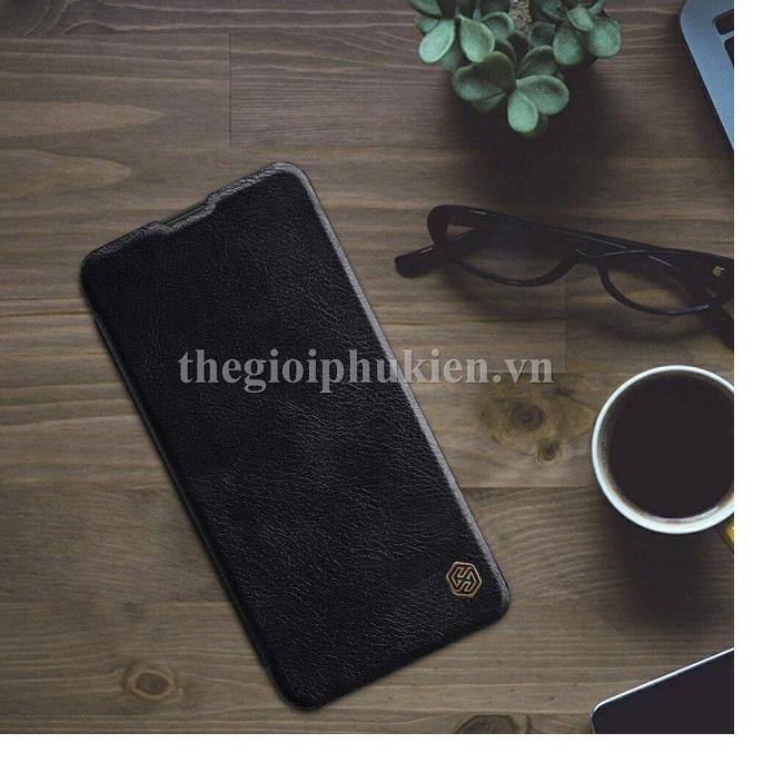 Bao da xịn samsung galaxy m20 nillkin qin da thật cao cấp