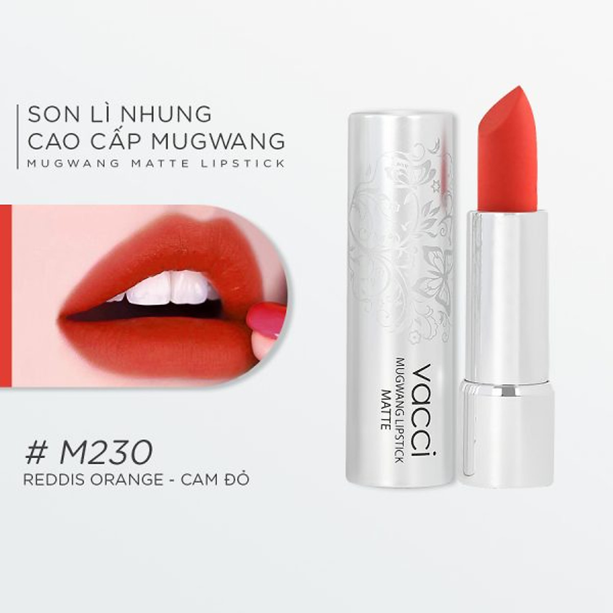 Son lì cao cấp thế hệ mới lâu phai - vacci mugwang matte lipstick