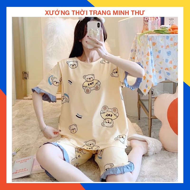 Đồ Bộ bầu -  sau sinh -( Lửng Lỡ Bèo Tay-Quần ) cho con bú - chất liệu coton - mềm - mịn - mát