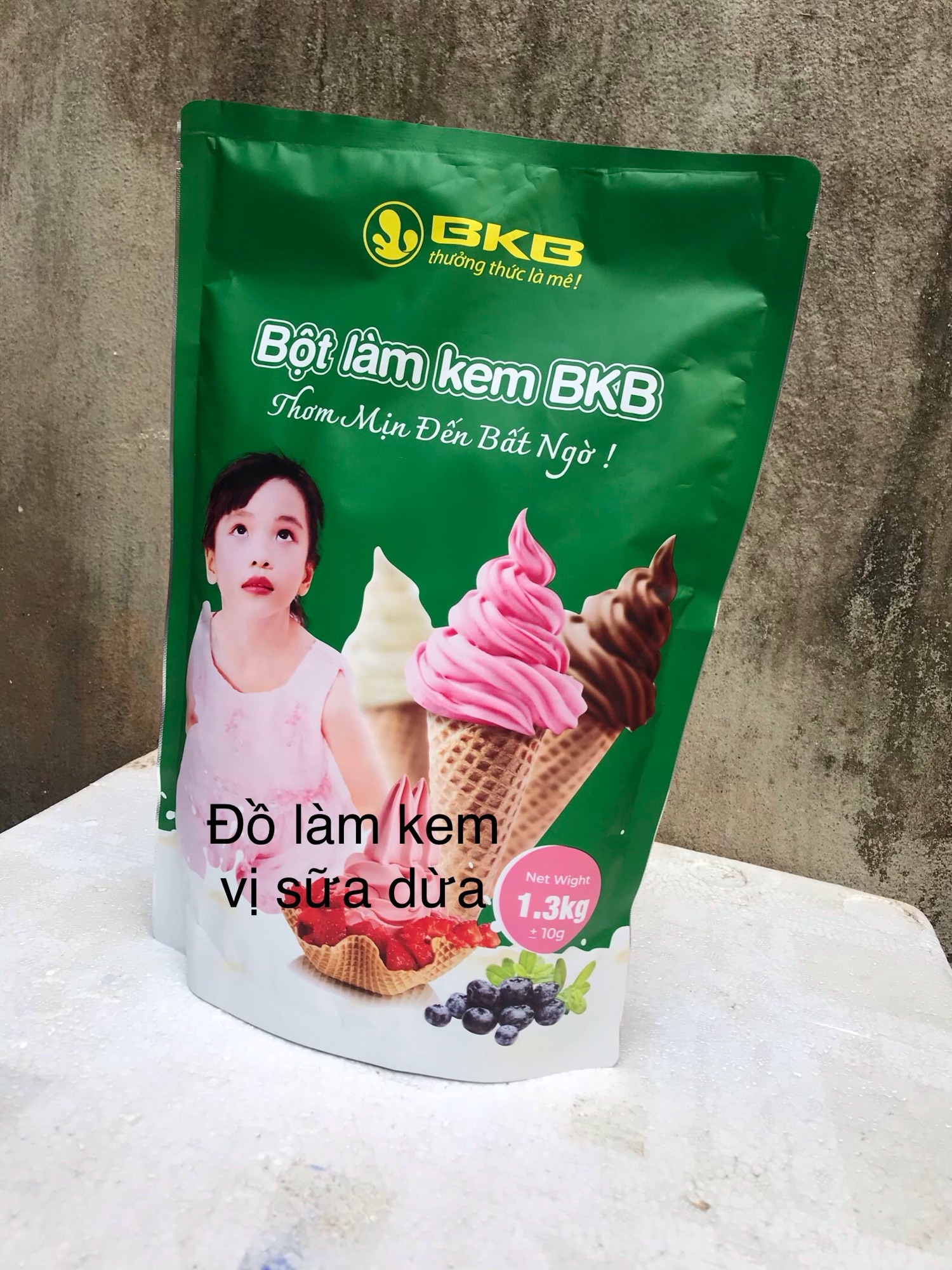 bột làm kem tươi sữa dừa
