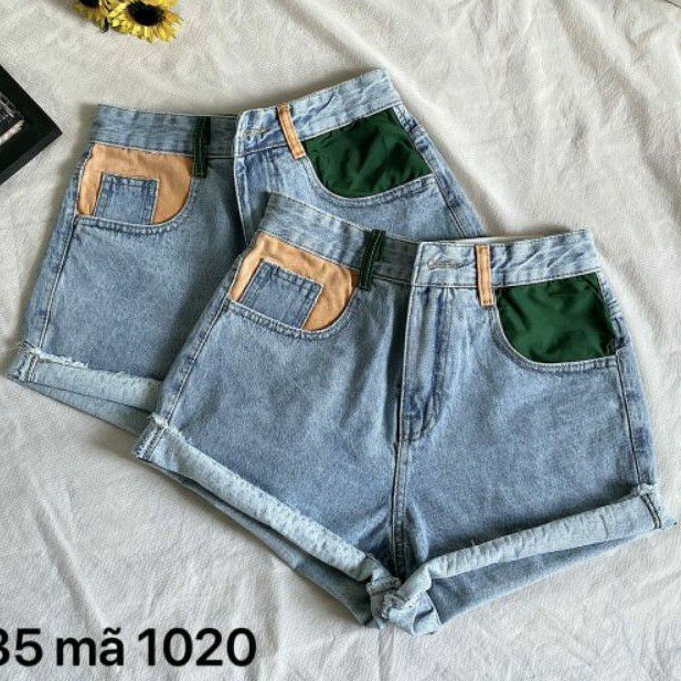 Quần short jeans túi màu size lớn 30 đến 35 ms 1020