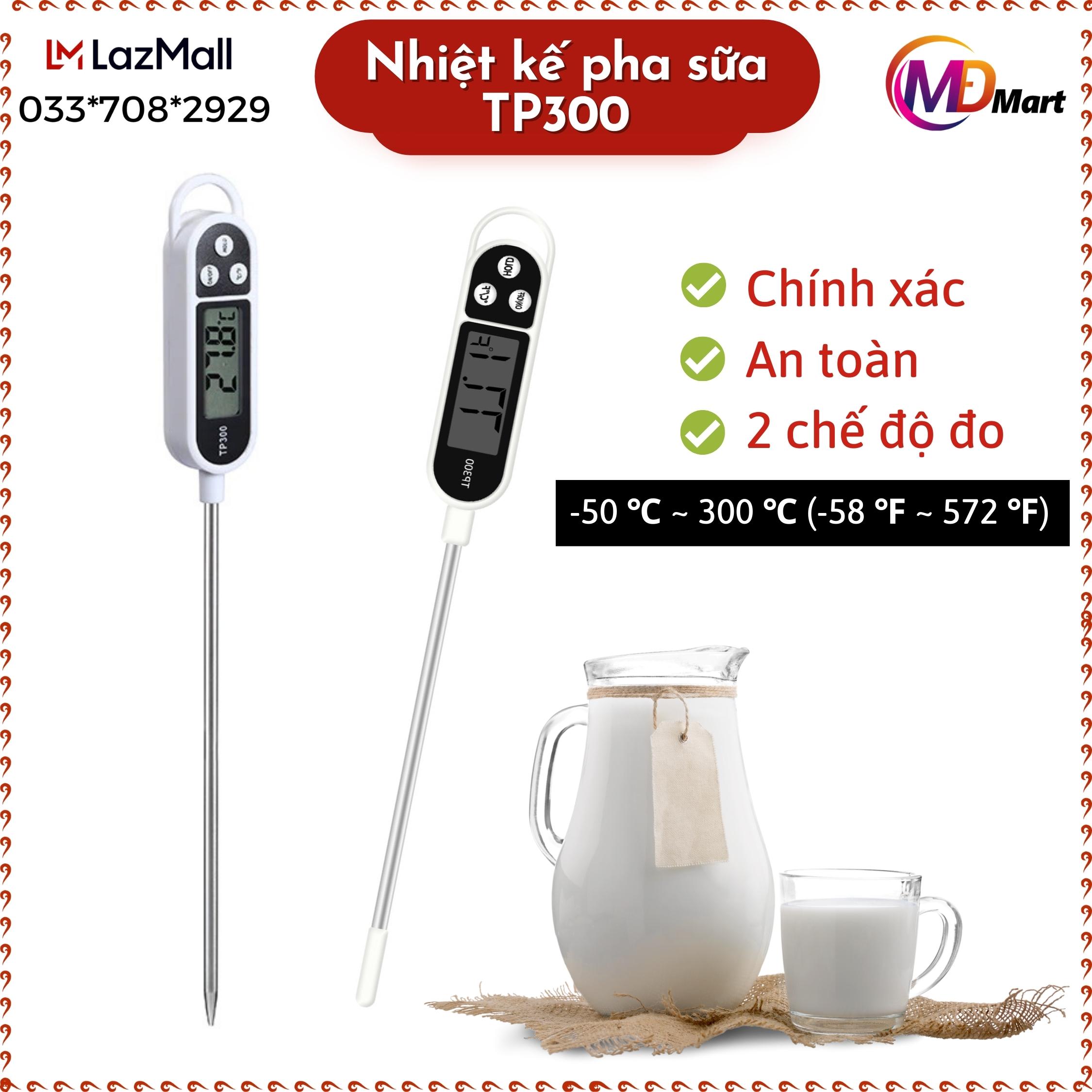 Máy Đo Nhiệt Độ Nước Pha Sữa Hàng Chọn Nhiệt Kế Nấu Ăn Pha Sữa TP300 Thế