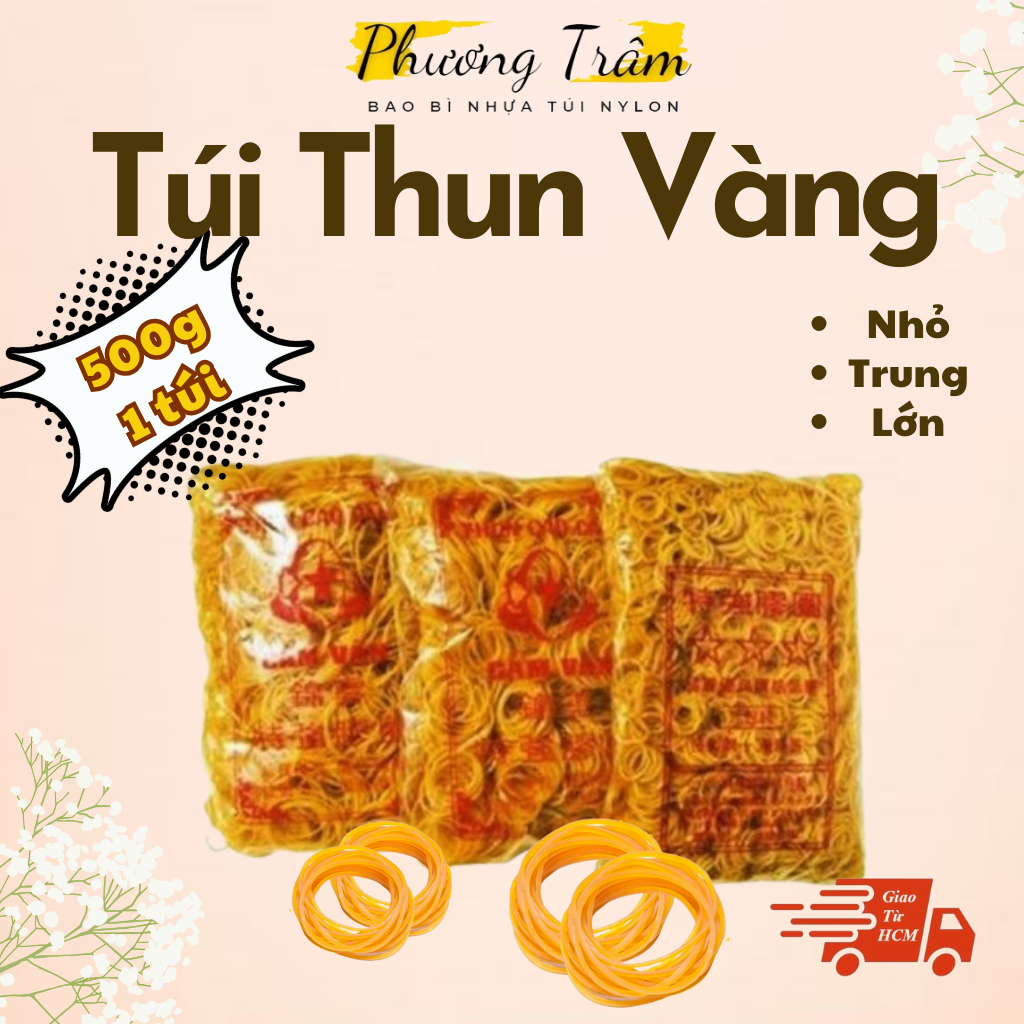 Dây thun tròn dây chun tròn chất lượng bịch 500g đủ size
