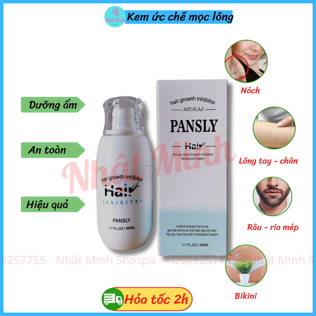 PANSLY - Kem ức chế lông mọc sau khi wax tẩy lông