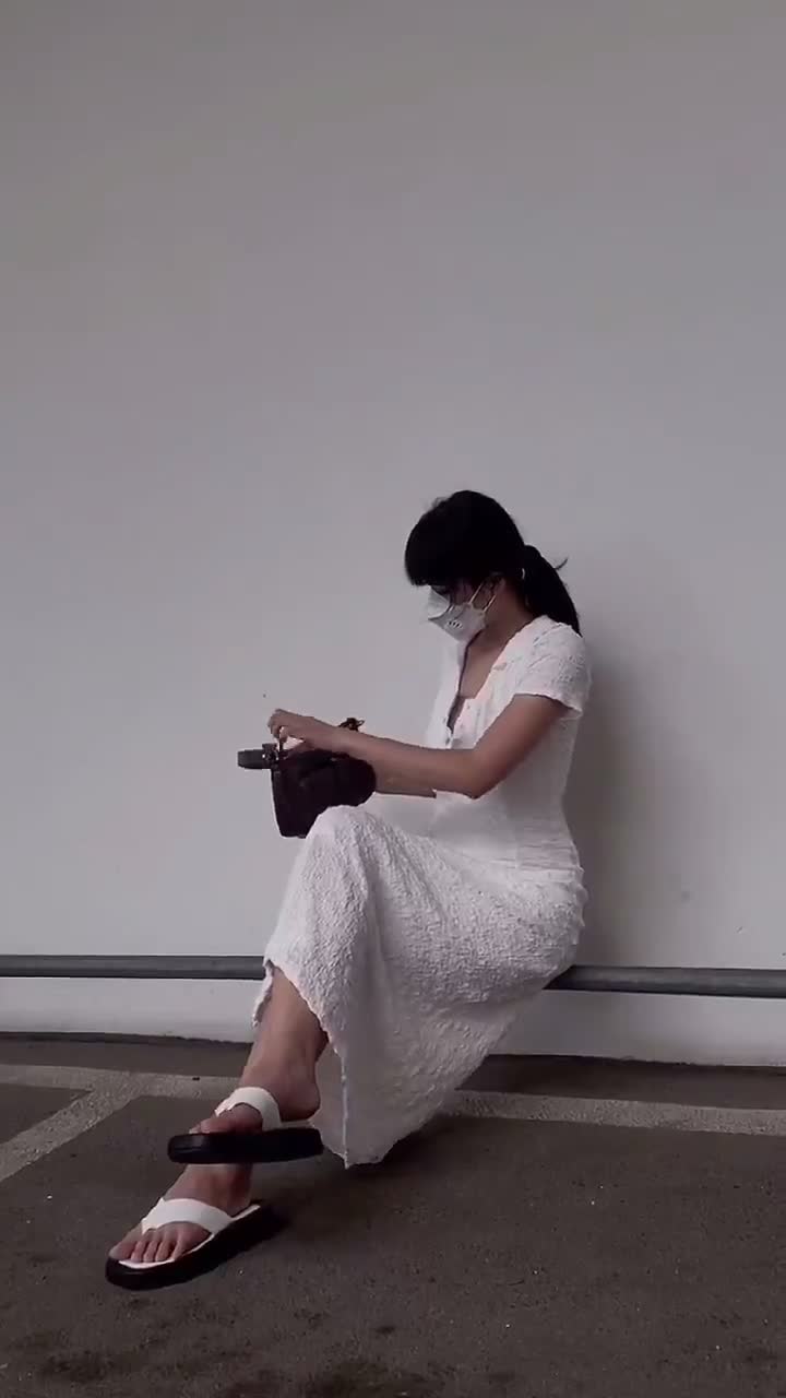 Đầm xốp sơ mi 2 lớp