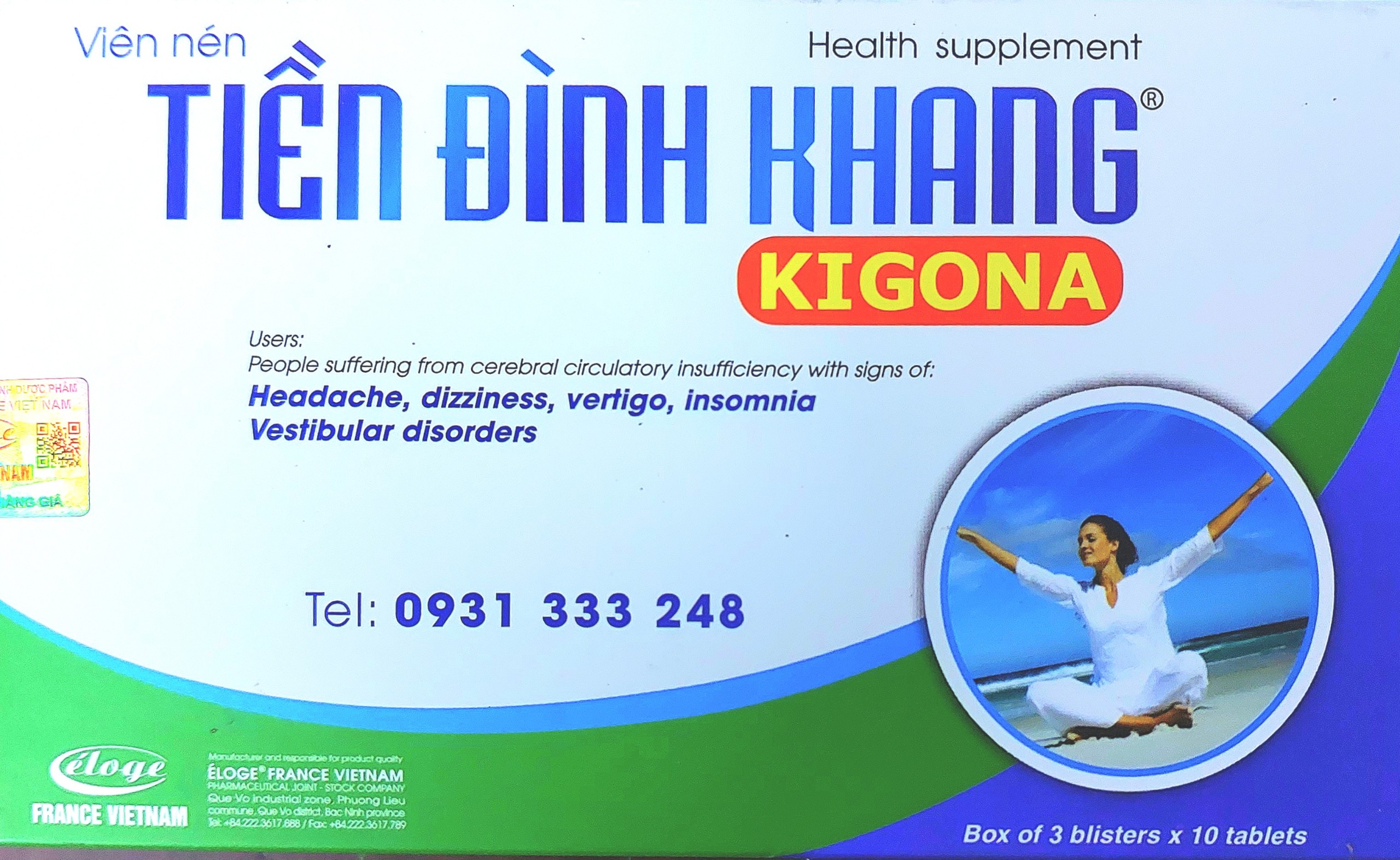 [HCM]Tiền Đình Khang KIGONA Xua Tan Nỗi Lo Rối Loạn Tiền Đình