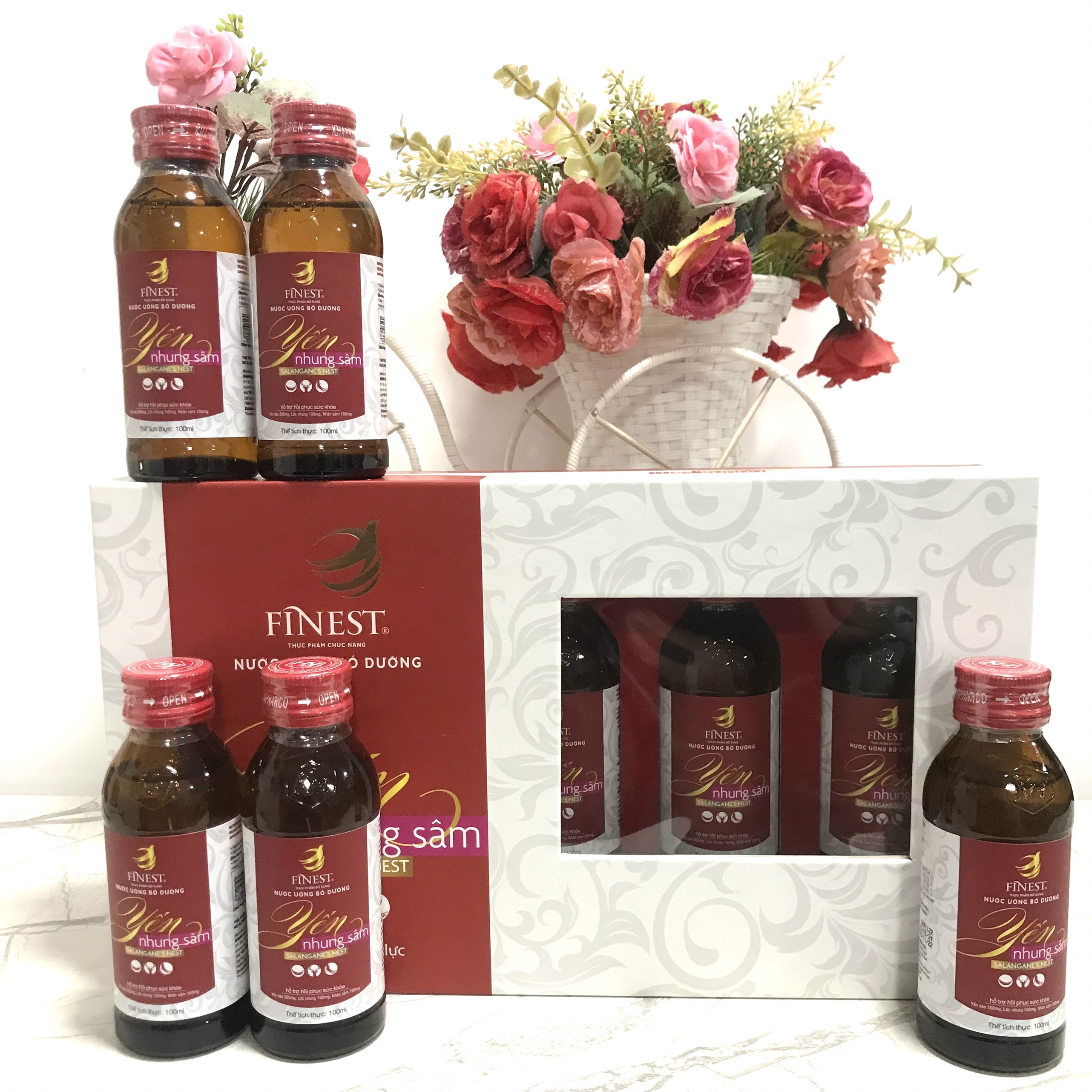 Finest - nước yến sào bổ dưỡng , nước yến nhung sâm nguyên chất từ yến tổ Khánh Hòa