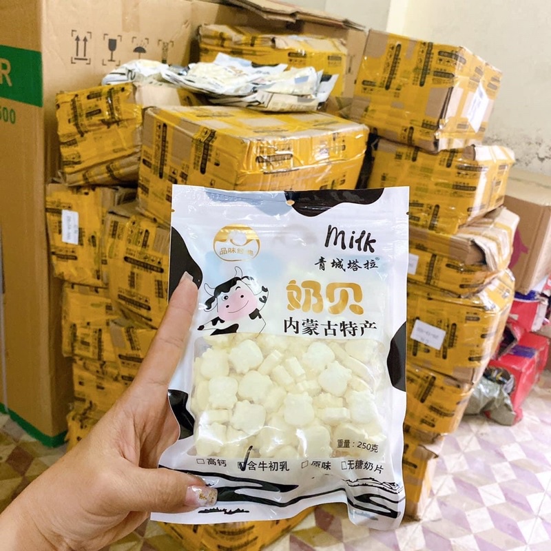 Kẹo sữa bò non Mông cổ gói 250g siêu ngon hàng sẵn  , ăn vặt nội địa đài loan, sỉ kẹo sữa non
