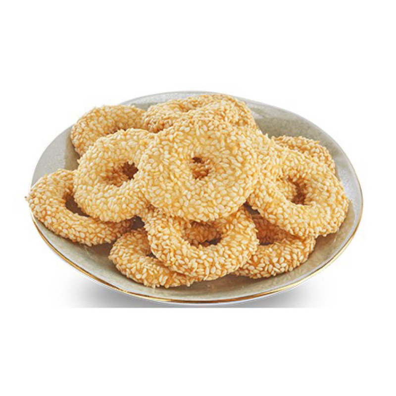 Gói 12chiếc bánh vòng mè, bánh vòng gạo lứt bơ sữa thơm ngon