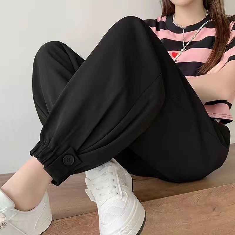 Quần Jogger Thể Thao Phối Cạp Chun Sau Vải Trượt Hàn Siêu Thoáng Mát