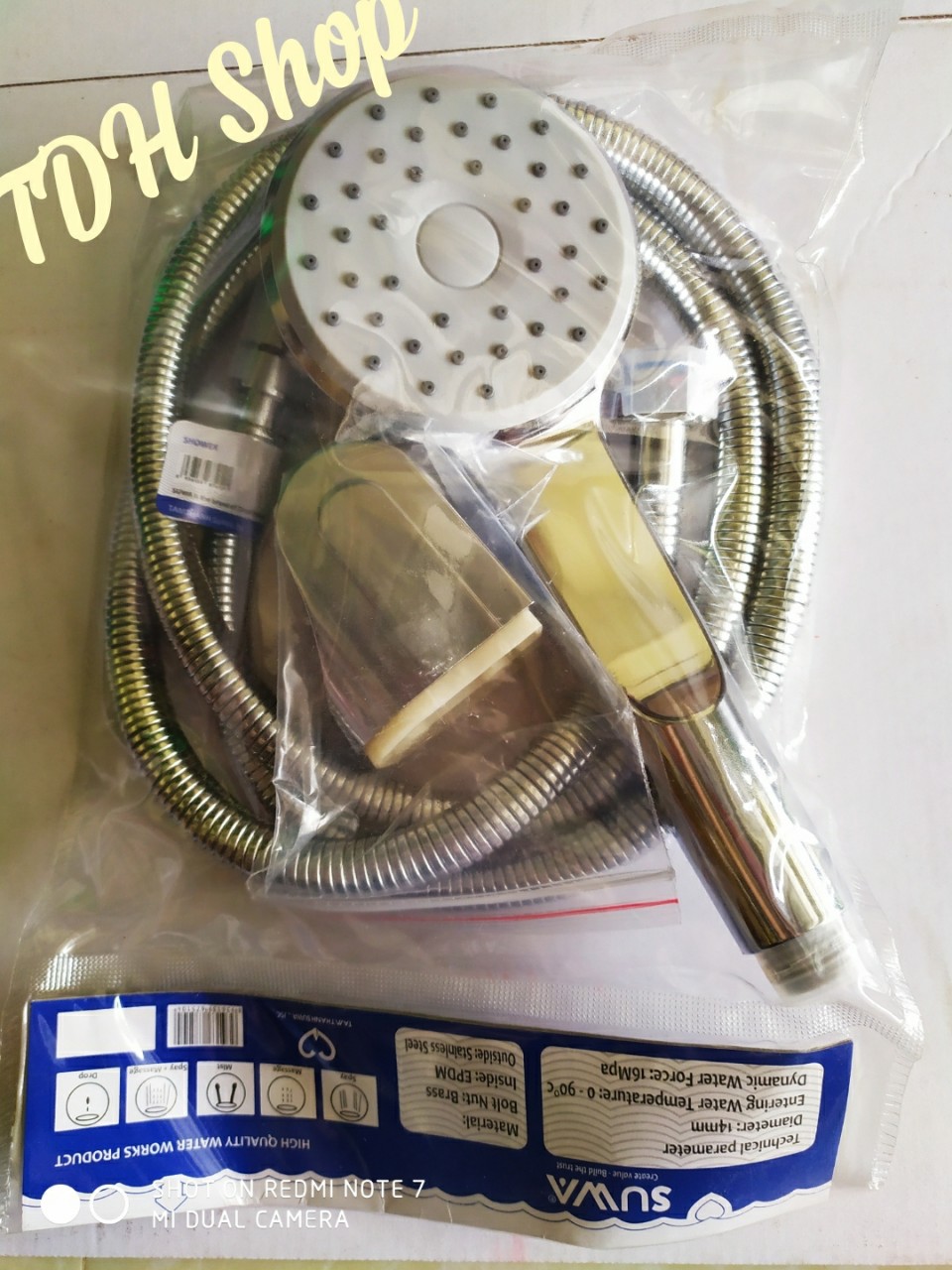 Bộ dây bát sen suwa a19 / dây+ vòi bát sen