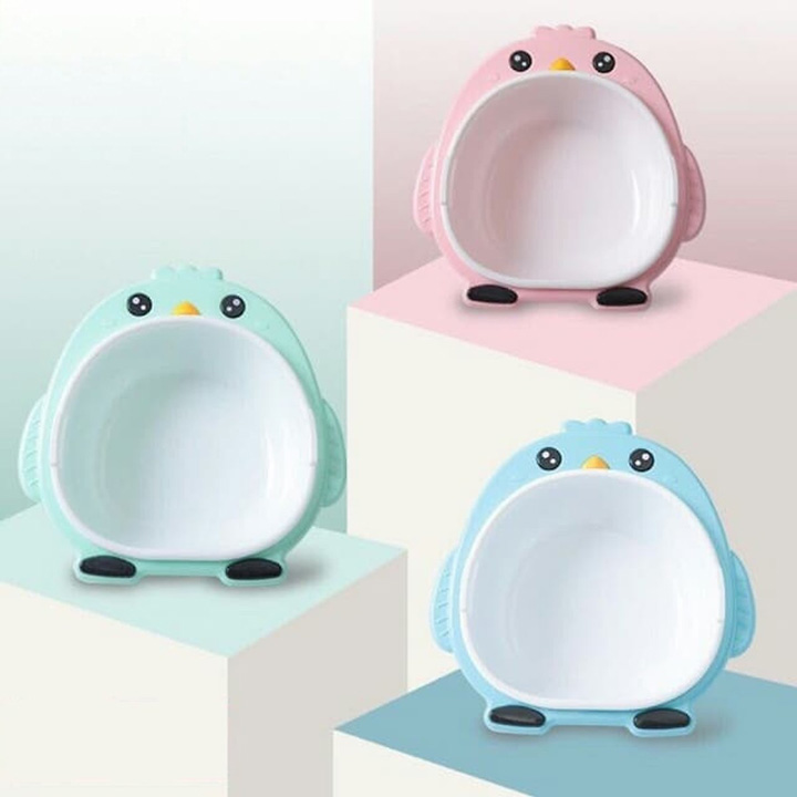 Chậu rửa mặt mẫu chim cánh cụt 2 trong1 cực cute cho bé.