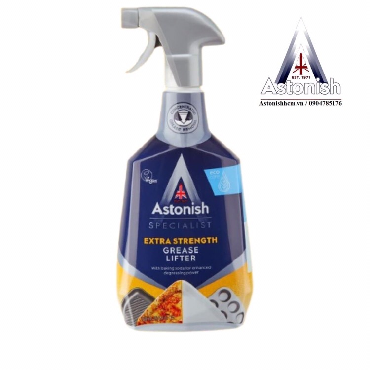 Tẩy dầu mỡ cháy khét,nước tẩy xoong nồi,tẩy dầu mỡ nhà bếp Astonish C6750 - 750ML