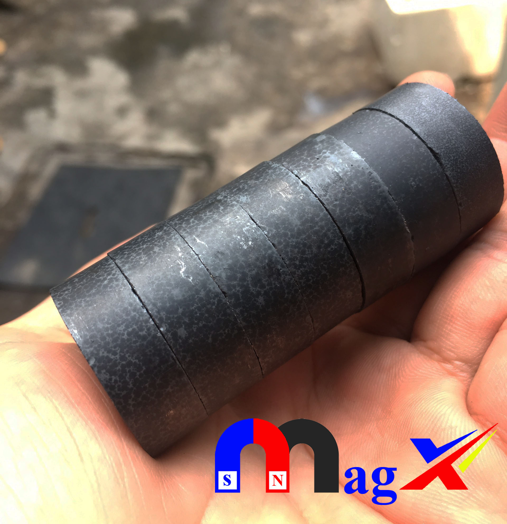 Nam châm ferrite ø 20x5 - nam châm đen y30 - bộ 30 viên