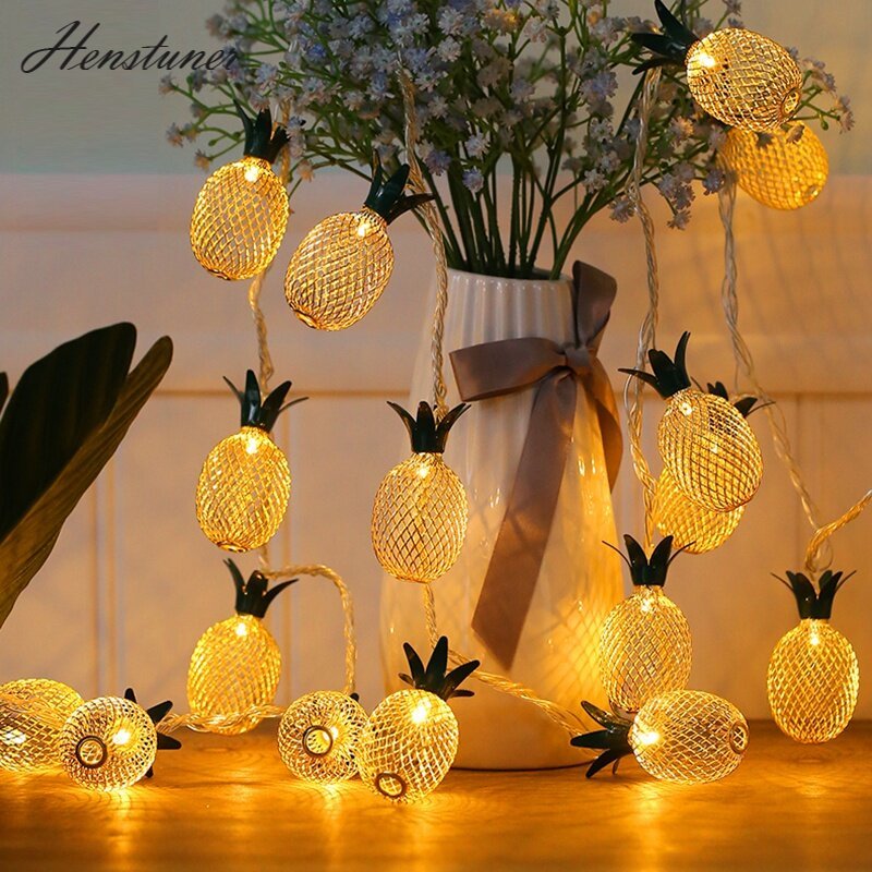 Dây đèn hình quả dứa 150cm dây đèn led đèn ngủ thần tiên trang trí phòng