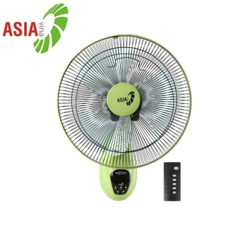 Quạt treo tường Asia L16019 có remote điều khiển từ xa, cánh 3 lá 40cm, công suất 55W
