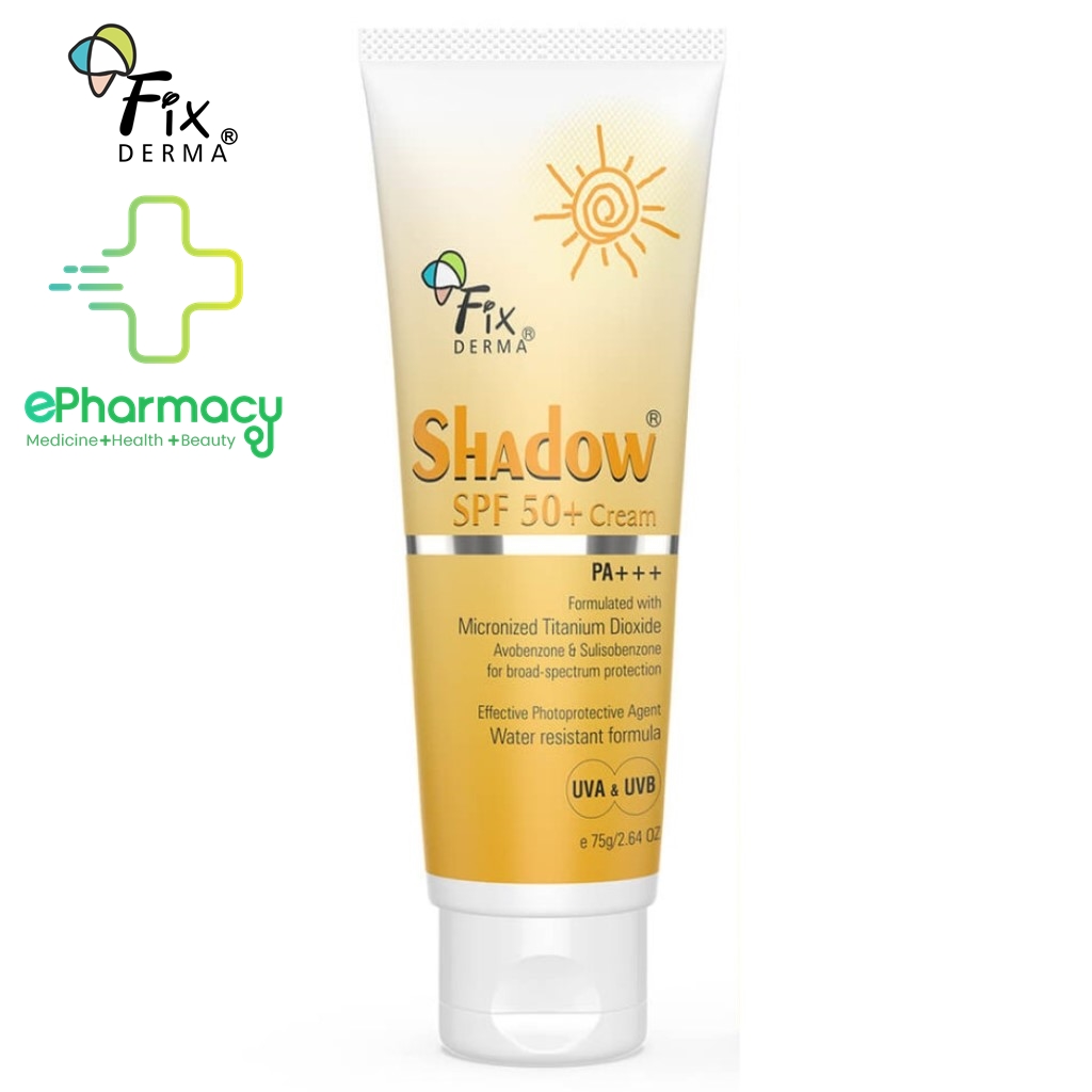 Kem Chống Nắng Fixderma Shadow Sunscreen Cream toàn thân chống nắng và giữ ẩm SPF 50+ 75g