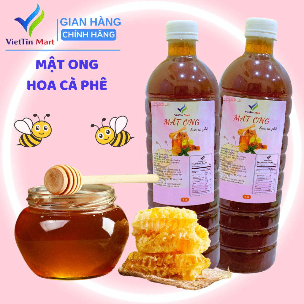  Mật Ong Hoa Cà Phê Viettin Mart 1 Lít 