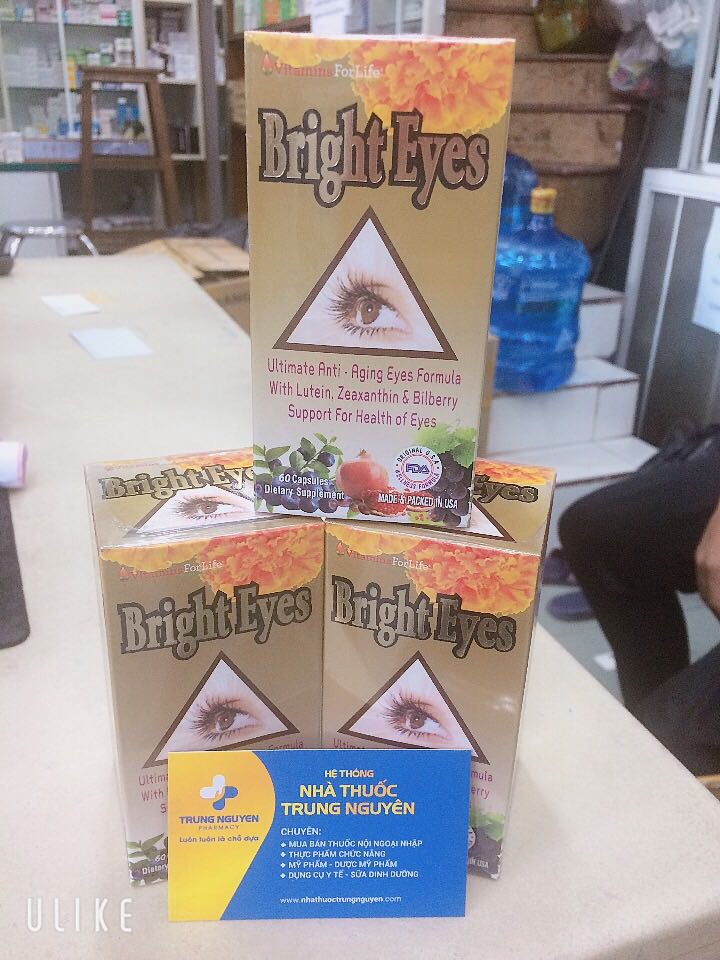 [HCM]Viên uống sáng mắt giảm nguy cơ bệnh về mắt Bright Eyes 60 viên