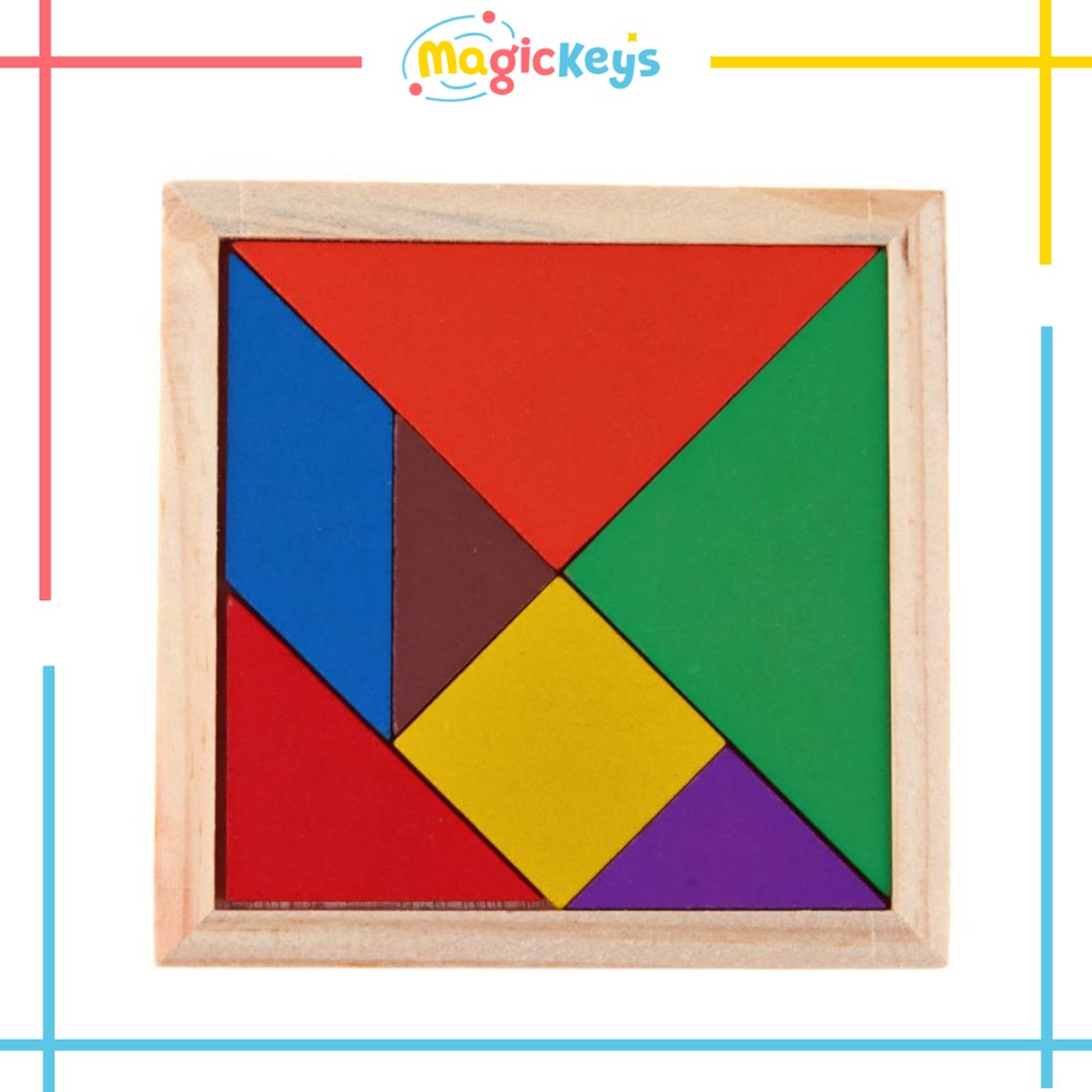 Rẻ vô địch bộ ghép hình Tangram 7 miếng phát triển tư duy sáng tạo ETED35NYN166, cam kết sản phẩm giống hình ảnh mô tả