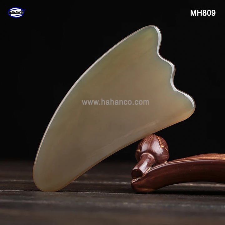 Dụng cụ sừng cạo gió mát xa làm mịn da mặt và toàn thân - giúp lưu thông khí huyết - HAHANCO- MH809