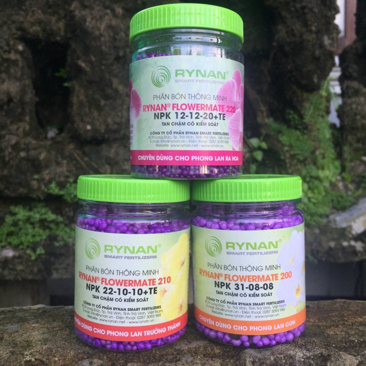 Bộ 3 phân bón lá thông minh Rynan chuyên dùng cho hoa Lan
