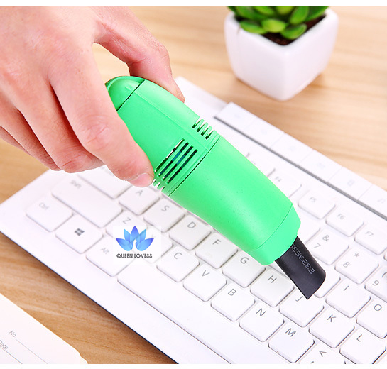 [NEW] Máy hút bụi mini cầm tay, hút bụi bàn phím laptop, máy tính, vi mạch, khe cửa, quạt, cổng sạc USB - QUEENLOVE88