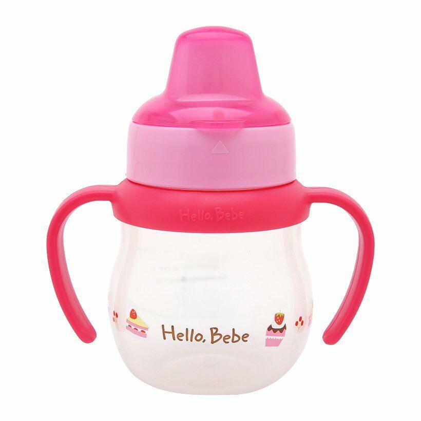 Bình tập uống nước bước 2 lock & lock hello bebe hbb203p 150ml